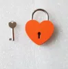 7 Cores em forma de coração Concentric Lock Metal Mulitcolor chave de cadeado de ginástica Ferramentas de pacote de pacote de pacote de suprimentos de construção dh94
