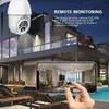 HD 1080P WIFI IP Camera Wireless Outdoor CCTV PTZ Smart Home Security IR Cam Automatic Tracking Alarm 10 LED Waterproof Phone Remo212m
