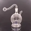 2PCS Globe Orb Glass Burner Bong Bong Bubbler com Matrix Percolator Recycler Oil Rig Bong Cinqueizador de cinzas com 10 mm de queimador de óleo de vidro macho Tubo e mangueira