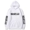 Men's Sparco Print Hoodies Winter Basic Hoodie Loose Casual Sweatshirt Mens Hip Hop Harajuku Man Coat