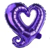 18 بوصة شكل قلب بالون رومانسي الألومنيوم فقاء lnflatable زفاف الطفل دش عيد الحب عيد الحب بالونات الزخرفة