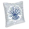 Cuscino/Cuscino Decorativo Greco Malocchio Albero Mati Fodera per Cuscino Divano Soggiorno Matiasma su Bianco Turco Piazza Throw 40x40Cushion/Decora