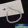 Collane girocollo di lusso leggero con collana piena di diamanti Collane alla moda per tutti gli abbinamenti con catena di clavicole personalizzate in Giappone e Corea del Sud