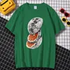 Men's T-Shirts Creativity Prints Planet Fruit Printing Tshirt Men Summer Tops Breathable Sweat Tshirts Fashion Crewneck Tee Clothing Man W220409