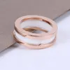 Designer-Federringe, hochwertige Keramikringe, klassische Moderinge, Luxus-Titanstahl, 18-karätiger Goldring, Weihnachten, Valentinstag, Designer-Schmuck, Geschenk