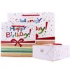 Confezione regalo 5 pezzi Buon compleanno Sacchetto di carta Kraft ecologico con manici Negozio riciclabile Confezione211S209O3588135