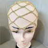 Клипы для волос Barrettes Fashion Women Bling Headestone Head Scorf Шляпа шляпа с повязкой на головку хрустальная сетчатая шапка Snood Nets Headseare Headwear Acsomant