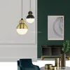 Pendant Lamps Nordic LED Brass Golden Lights Bedroom Bedside Living Room Hanging Lamp Restaurant Bar Kitchen LampPendant