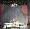 110cm 키가 큰 웨딩 장식 아크릴 크리스탈 중심식 테이블 꽃 스탠드 도로 도로 이벤트 파티 T- 스탠드 장식