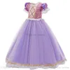 Flickans klänningar Baby Girls Casual Toddler Clothes Kids Clothing Halloween Sophia Rapunzel Summer E3014
