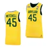 NCAAカレッジバスケットボールベイラーベアーズ12 Jared Butler Jersey 31 Macio Teague 45 Davion Mitchell 23 Jonathan Tchamwa Tchatchoua 0 Flo Thambaカスタム名番号