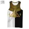PLstar Cosmos Horus Egyptian God Eye of Egypt Pharaoh Anubis face Symbol 3DPrint Unisex Summer Vest Tank Top Mens Womens s 7 220623