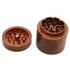 Smoking Accessories Wood Aluminum Alloy 4-Layer Herb Smoke Grinder 61mm Wooden Metal Tobacco Breaker Grinders Herbal Crusher Handmade Smoke Tools ZL0934