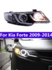 Head Lamp för Kia Forte LED-strålkastare 2009-2014 Strålkastare DRL Turn Signal High Beam LED DAYTIME-lampor