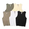 SS Gilet T-shirts Été Poitrine Lettre Laminé Impression T-shirts Hommes Femmes T-shirts En Vrac Hauts À La Mode Homme S Chemise Décontractée Vêtements Rue W220426