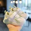 2021 neue Baby atmungsaktive freizeitschuhe Kinder Licht boden rutschfeste Warme Sportschuhe jungen und mädchen Weichen boden kleinkind schuhe G220517