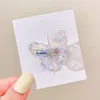 Fashion Transparent Side Clip Butterfly Hair Claw Girls Sweet Solid Clamps Barrettes Women Hair Accessories