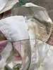 Юбки Женщины печатают повседневное шелковое льняное набор 2022 кружевные сшивающие топ топ из чистой хлопчатобумажной мини -юбки праздничные стиликирты