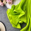 Koreaanse geplooide vrouwen kleden flare korte mouw o-neck causale jurken 2022 zomer mode a-line vestidos de fiesta