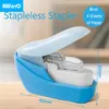 KW-triO Mini Stapleless Stapler Safe Paper Stapling Plastic Without Portable No Binding Supplies 220510