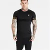 Sik soie t-shirt hommes été à manches courtes Compression t-shirt maille hauts t-shirt marque mâle vêtements décontracté mode t-shirts 220618