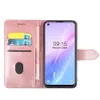 PU Wallet Cover Leather Phone Face for Oukitel C18 Pro مع فتحة البطاقة