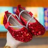 Kids Casual Sneakers Mode Bling Sequin Wedding Party Princess Crystal Shoes Girls Dance Performance Shoe
