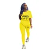 2022 Designer Women Clothes Assumenti 2 pezzi Set Jogger Set Fashion Casual Stamping Short Short Pants Abito