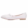 Channel ballet flats Crystal Queen ccs White Lace Wedding Shoe Casual Pointed Toe Plus Size 43 220610