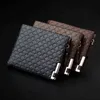 Mäns tryckta affärer Short Wallet Leisure Zipper Horisontell hårdvara bunden plånbok Fashion Wallet 220712