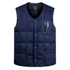 Hommes Gilets Belle Mode Hommes Vers Le Bas Rembourré Épaississement Chaud Gilet Automne Hiver Veste Sans Manches Pour Homme Haute Qualité Casual Baggy Manteaux Phin2