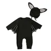 Baby Bat Suit Rompers Ubrania Dziewczęta chłopcy Halloween bawełniany ubrania dziecięce