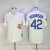 Film Vintage Baseball Jerseys porte cousu 42 JackieRobinson tous les noms cousus numéro loin respirant Sport vente maillot de haute qualité