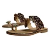 Platt tofflor stor storlek leopard sommar sandaler utomhus inomhus strand skor 2022 kvinnor flip flops mode anti-slip glides mules y220412