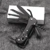 EDC 휴대용 미니 포켓 키 체인 칼 15 in 1 스테인리스 접이식 나이프 키 체인 야외 캠핑 사냥 전술 전투 칼 생존 도구 남성 여성 선물