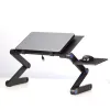 Aluminiumlegierung Laptop Schreibtisch Falten tragbarer Laptop -Tisch Notebook Schreibtischständer Bett Sofa Schreibtisch Tablett Buchhalter