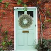 Decorative Flowers & Wreaths Lavender Front Door 13' 16' Green Leaves Garland For Spring Summer Artificial Wreath Year FarmhouseDeco