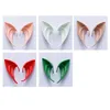 Latex Elf Ears Diy Halloween Party Decoration Anime Fairy Angel Vampire Ear Costumes High Simulation Soft False Dress Up Cosplay Decor FY3798 0713