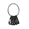 Gadgets ao ar livre liga de zinco carabiner garrafa gancho chaveiro fivela pendurado cadeado lançamento keyring camping caminhada tendas primavera snap