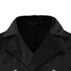Men's Vests Vintage Tuxedo Vest Waistcoat Victorian Blazer Suits Lapel Collar Punk Gothic Jacquard Dinner Tailcoat Costume Men Suit Kare22