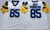 Raro Marshall Faulk Jersey Mens Kurt Warner Eric Dickerson Deacon Jones Jack Youngblood Azul Branco Branco Retro Jerseys Costurado