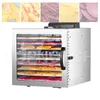 Máquina de secagem de alimentos inteligente de alto desempenho 10 camadas de frutas desidratador touch painel de algodão lanches doces de pet gulose