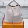 Drawstring Shoulder Bag Backpack Bag Leather Handbag Summer Bucket Bags For Women Designer Handbags Crossbody Fashion Purse 0510