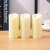 LED Flameless Candles 3PCS 6PCS Lights Battery Operated Plastic Pillar Flickering Candle Light for Party Decor 220606