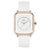 WWOOR Brand Women Watch Square Fashion Luxury Ladi Silicone Strap Clocks Quartz Watch