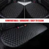 Bilstol täcker täcker universal pu läderskydd bilstolar kudde kudd mattor stol skydd interiör tillbehörsvagn