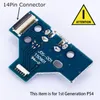 Placa de puerto de carga micro-usb PS4 y Cable conector de cinta flexible, pieza de repuesto para PlaySation 4, accesorios para reproductores de juegos