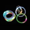 Juguetes iluminados LED Pulsera de acrílico intermitente Pulsera luminosa Suministros para fiestas Regalos para niños 270y240q235O