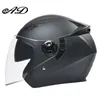Motorhelmen AD 3/4 Smart Helmet Men en Women Light Battery Car Sunscreen met USB LED Four Seasons Universal