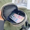 2022-kwaliteit diamanten rugzakontwerper Dames Mini handtassen Lederen schoudertas Designers Koppeling met doos Fashion Classic Purse Wallet